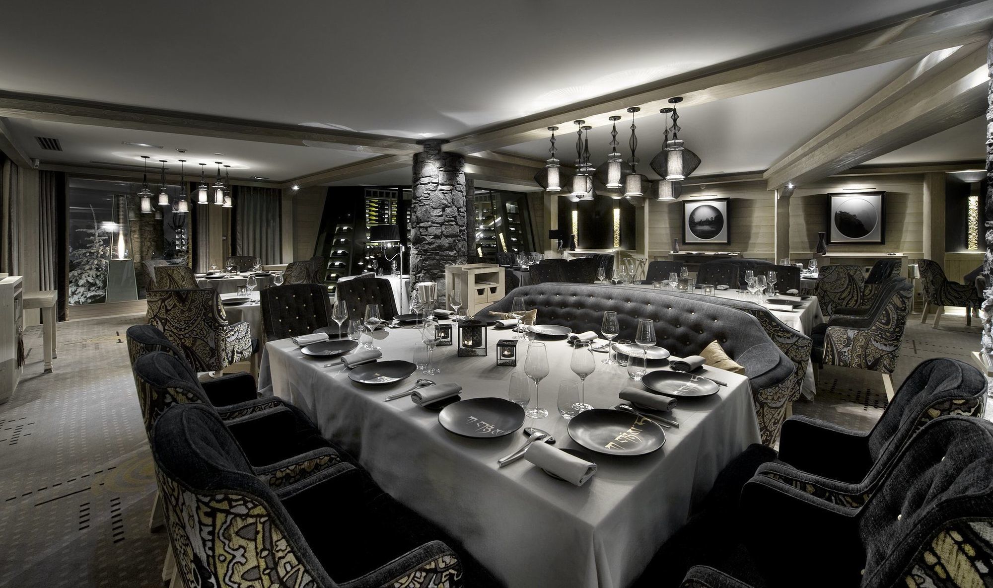 Hotel Le K2 Palace クールシュヴェル レストラン 写真